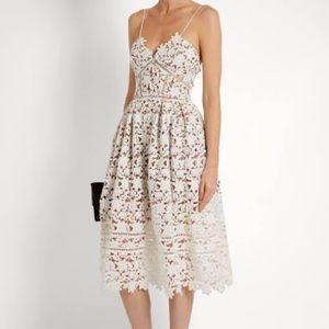 EUC Self-Portrait Azaelea' Lace Fit & Flare Dress